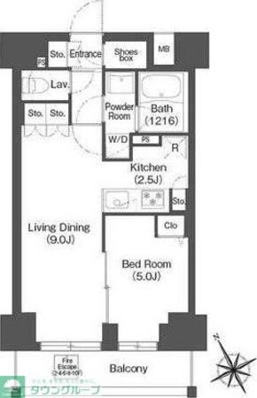 コンフォリア・リヴ根岸二丁目の物件間取画像